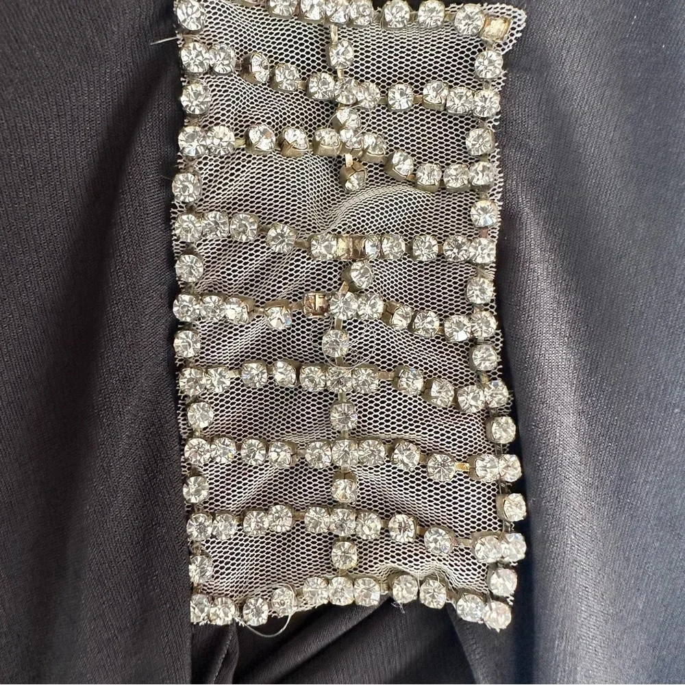 Jovani Black and Silver Dress with Sequin - Picture 5 of 12